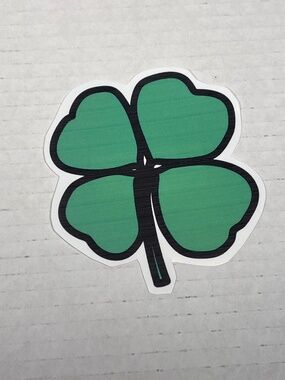 Four Leaf Clover Vinyl Cut Sticker
